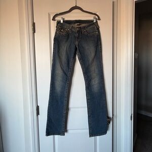 True Religion Dark Blue Straight Leg Jeans